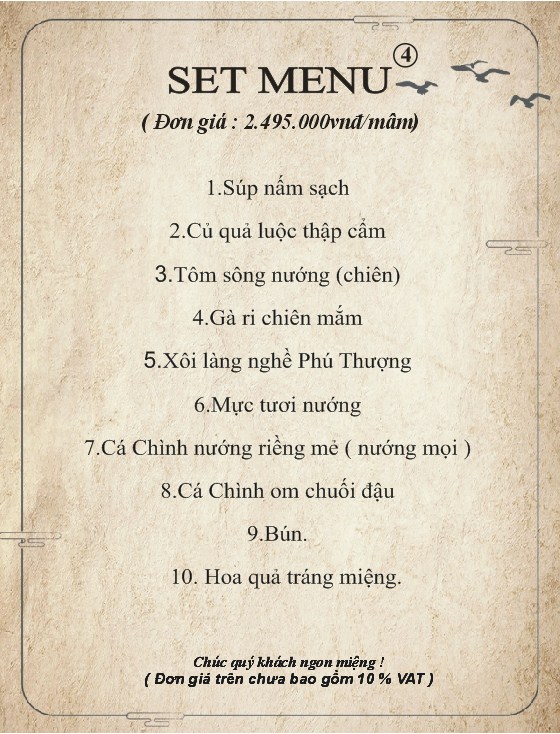 Thực đơn 4
