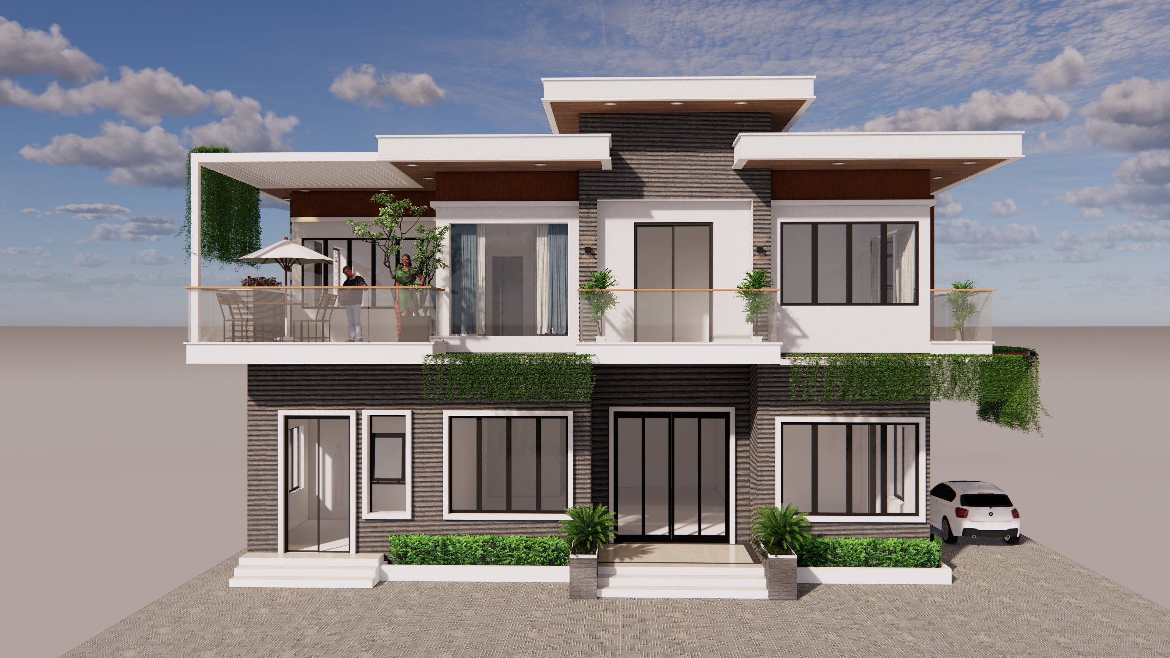 Dự án: Thiết kế nhà biệt thự cây xanh