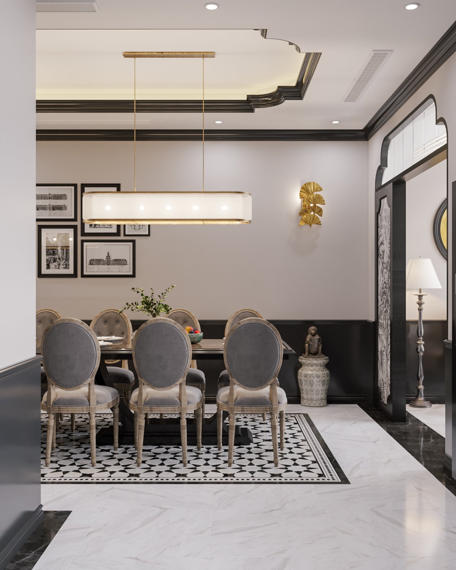 Thiết kế nội thất phong cách Indochine hoaibaoxanh.com