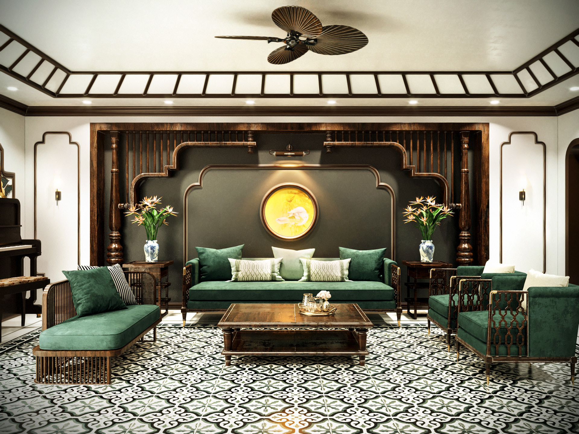 NỘI THẤT PHONG CÁCH INDOCHINE