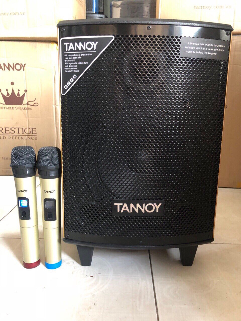 Loa kéo di động Tannoy TN08, bass 2 tấc, 2 mic led uhf giá sỉ và lẻ rẻ nhất Loa kéo di động Tannoy TN08, bass 2 tấc, 2 mic led uhf giá sỉ và lẻ rẻ nhất