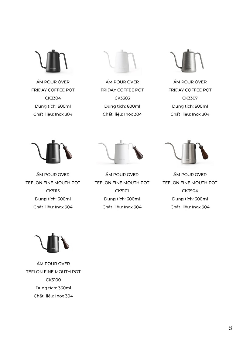 Cafede Kona Catalog Volcano coffee Dụng cụ pha chế cà phê