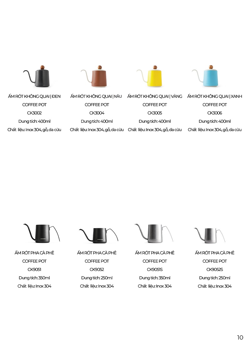 Cafede Kona Catalog Volcano coffee Dụng cụ pha chế cà phê