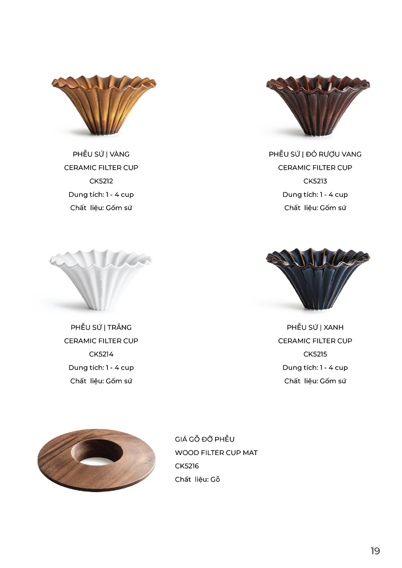 Cafede Kona Catalog Volcano coffee Dụng cụ pha chế cà phê