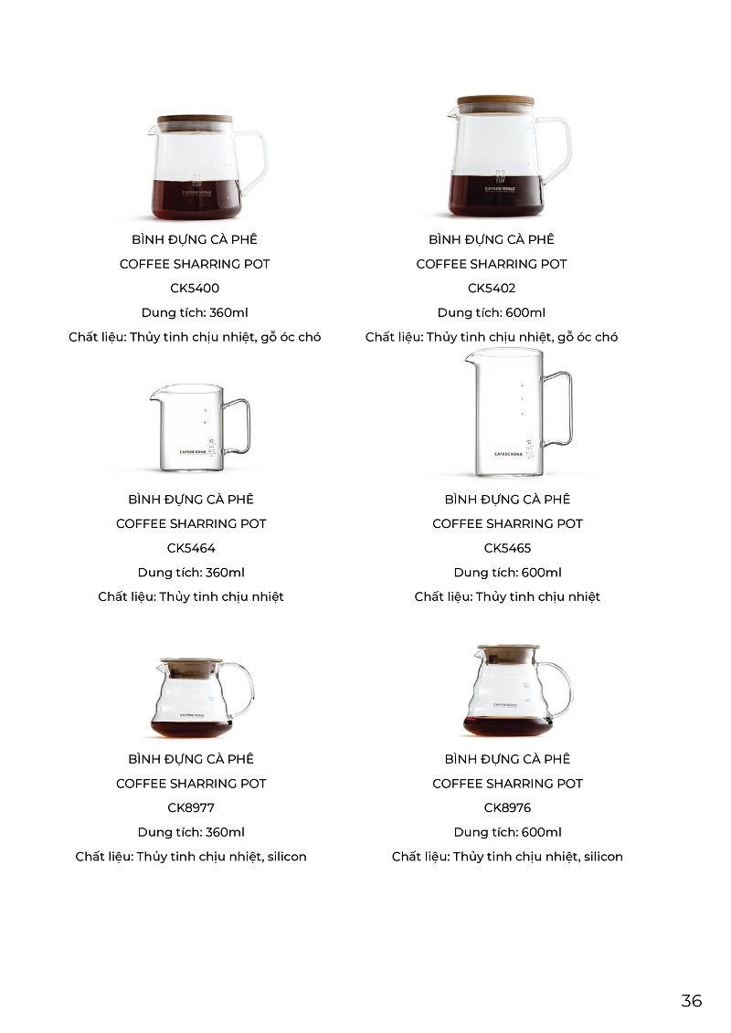 Cafede Kona Catalog Volcano coffee Dụng cụ pha chế cà phê