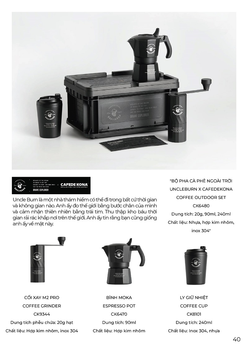 Cafede Kona Catalog Volcano coffee Dụng cụ pha chế cà phê