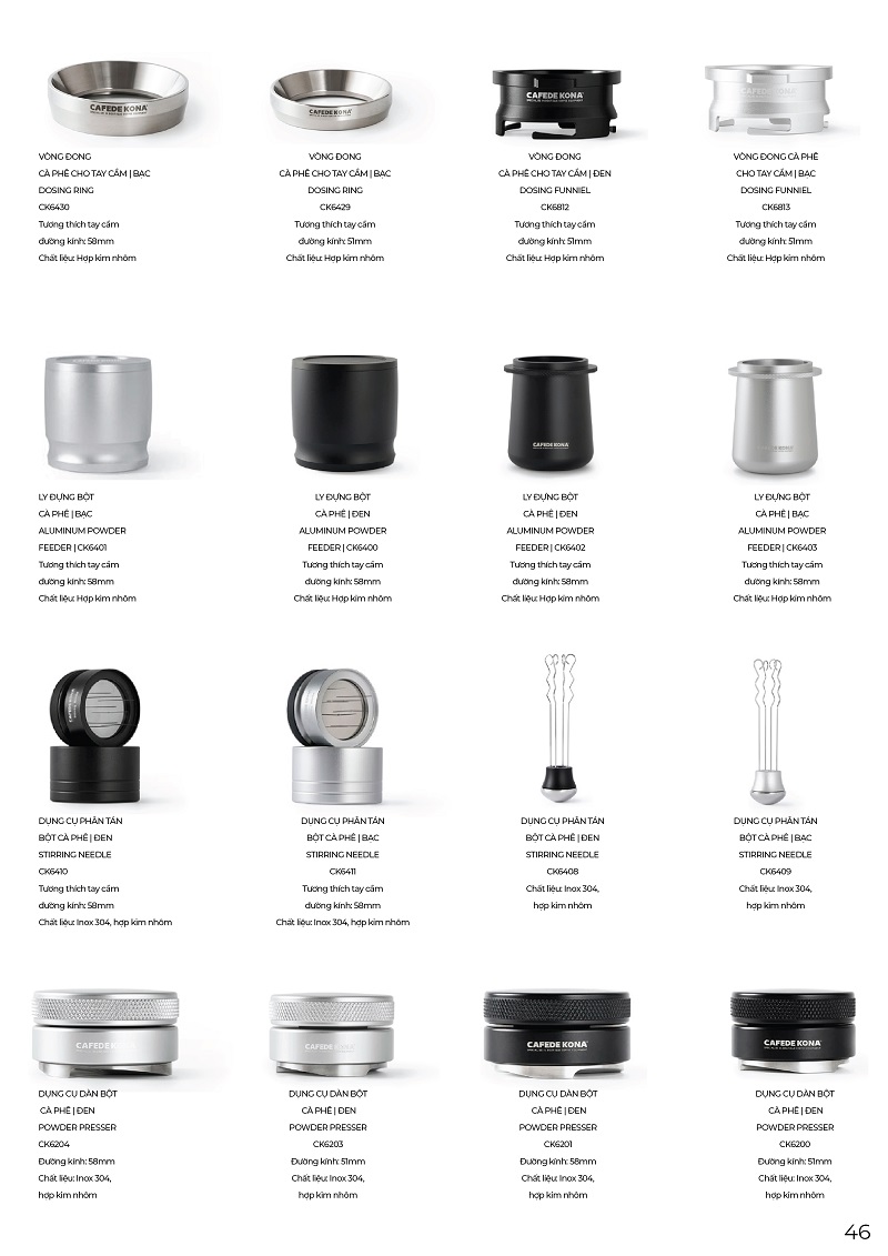 Cafede Kona Catalog Volcano coffee Dụng cụ pha chế cà phê