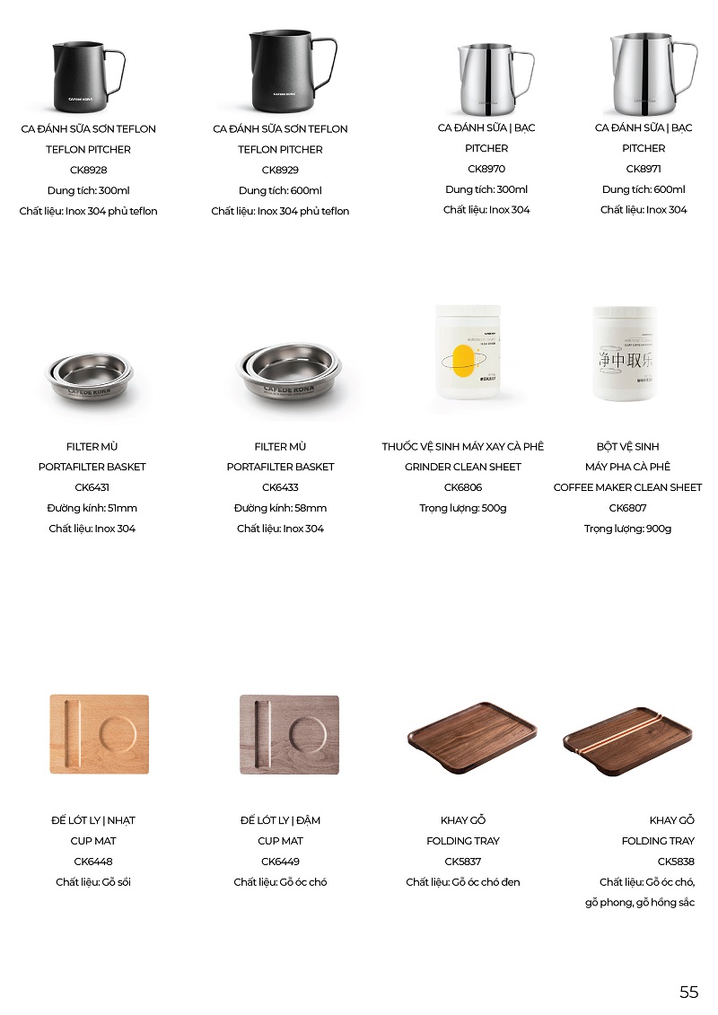 Cafede Kona Catalog Volcano coffee Dụng cụ pha chế cà phê