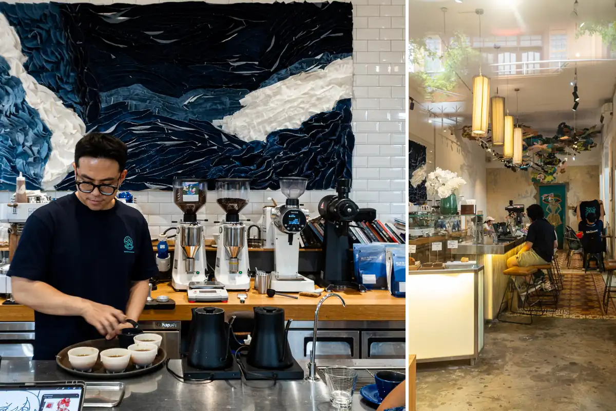 The Hummingbird Café & Roastery Quận 3 — barista thử nếm cà phê và không gian quán