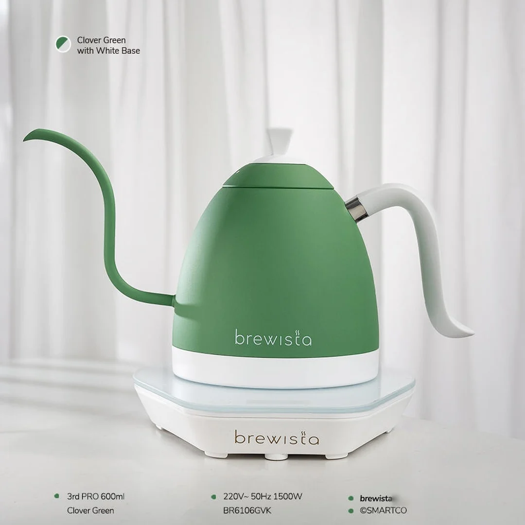 Ấm đun rót cà phê Brewista Artisan 600ml Gen 3 Pro 1500w Clover Green