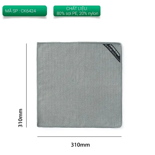 Kích thước khăn lau Barista CAFE DE KONA màu Xám mã CK6424 310 x 310mm