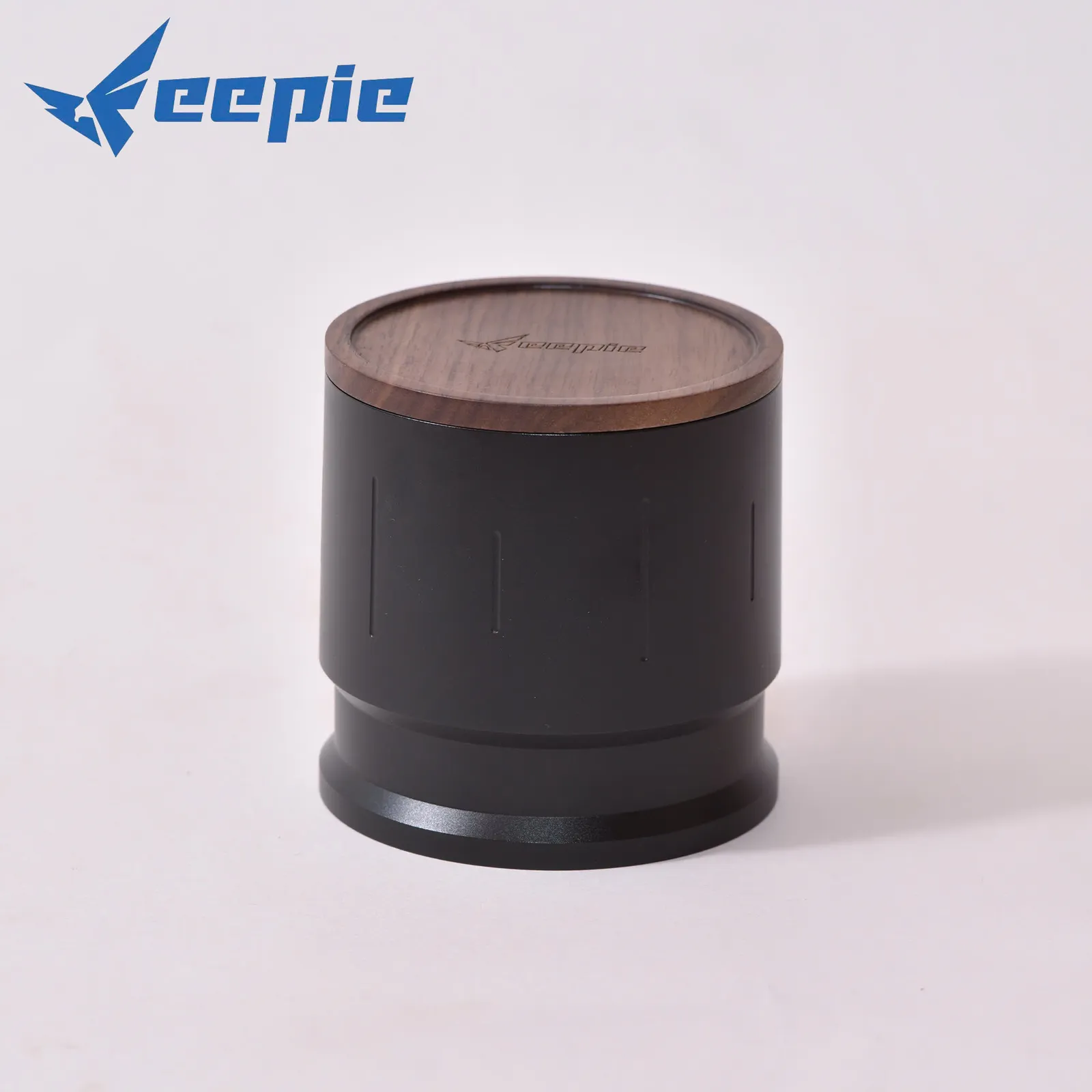 Dosing cup Feepie Wood Charm JFQ-MY-58BK nắp gỗ óc chó thân hợp kim nhôm đen
