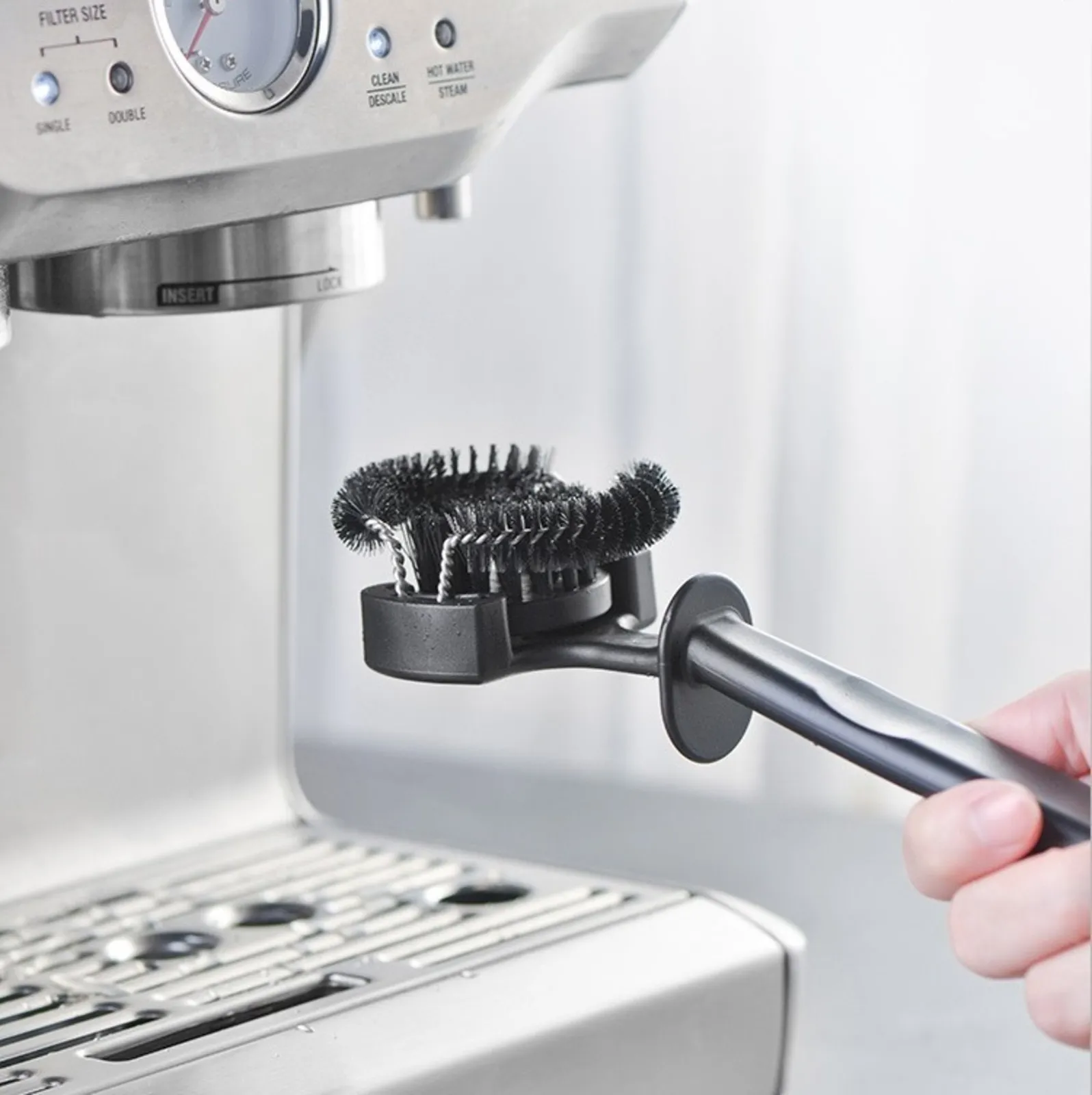 Cọ vệ sinh đầu group máy pha cà phê espresso