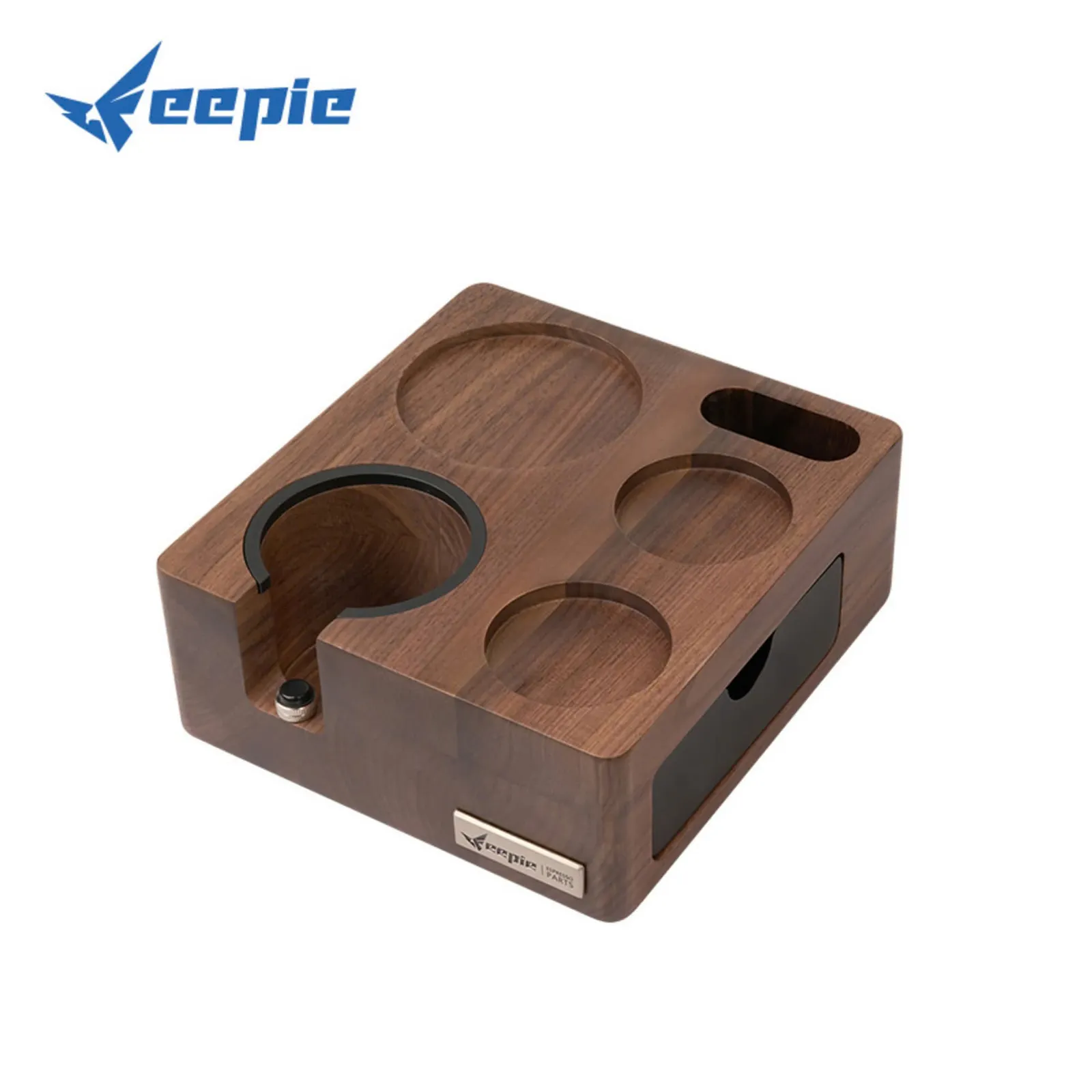 Đế gỗ tamper Feepie OCD WDT YFZ-5560HTM-MF gỗ óc chó với bốn hốc đựng và ngăn kéo