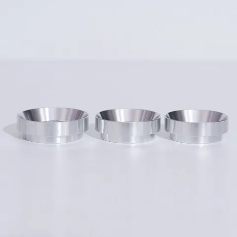 Ba vòng đong cà phê bằng nhôm size 58mm 53mm 51mm xếp cạnh nhau