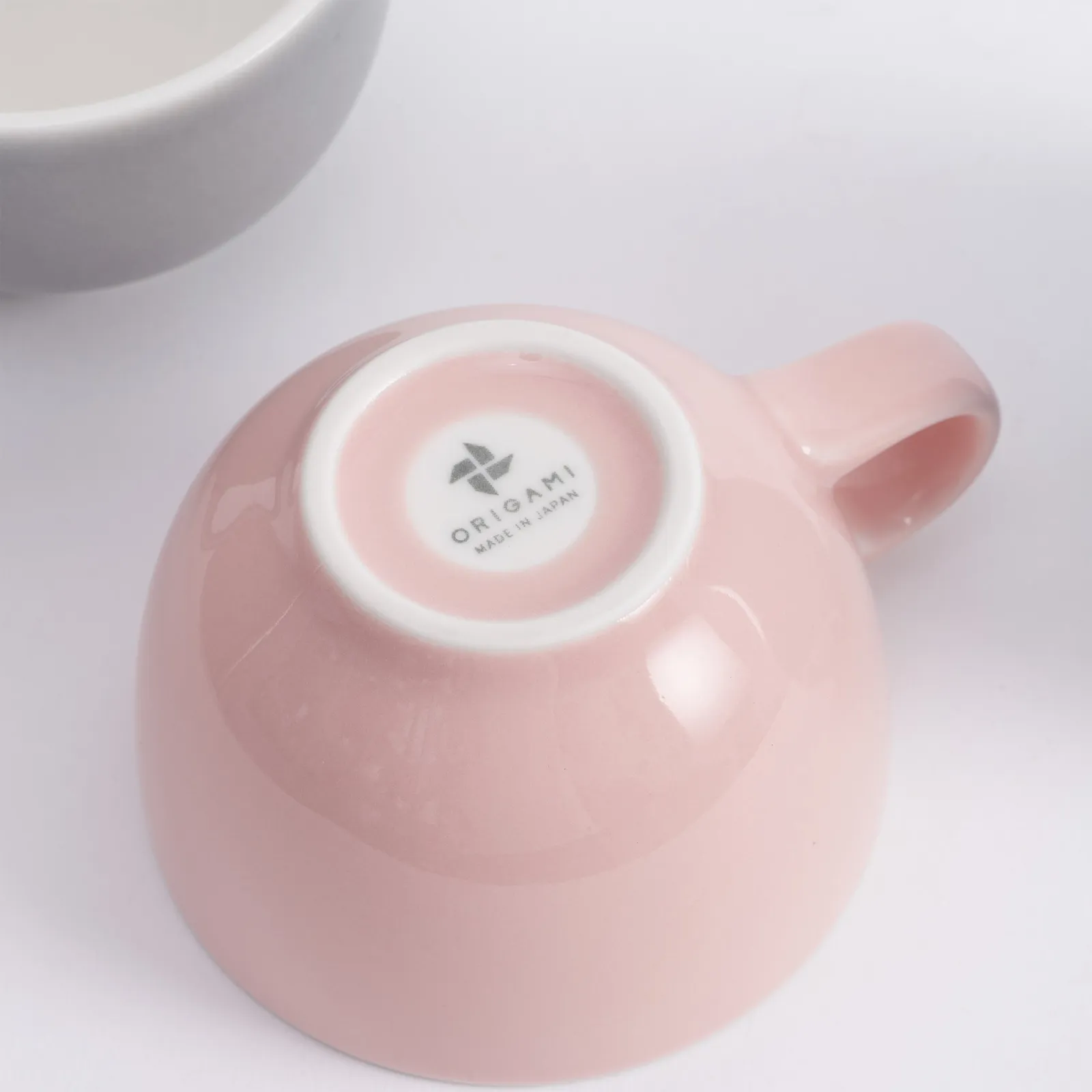 Đáy ly sứ Origami Cappuccino Latte Bowl 180ml in logo thương hiệu