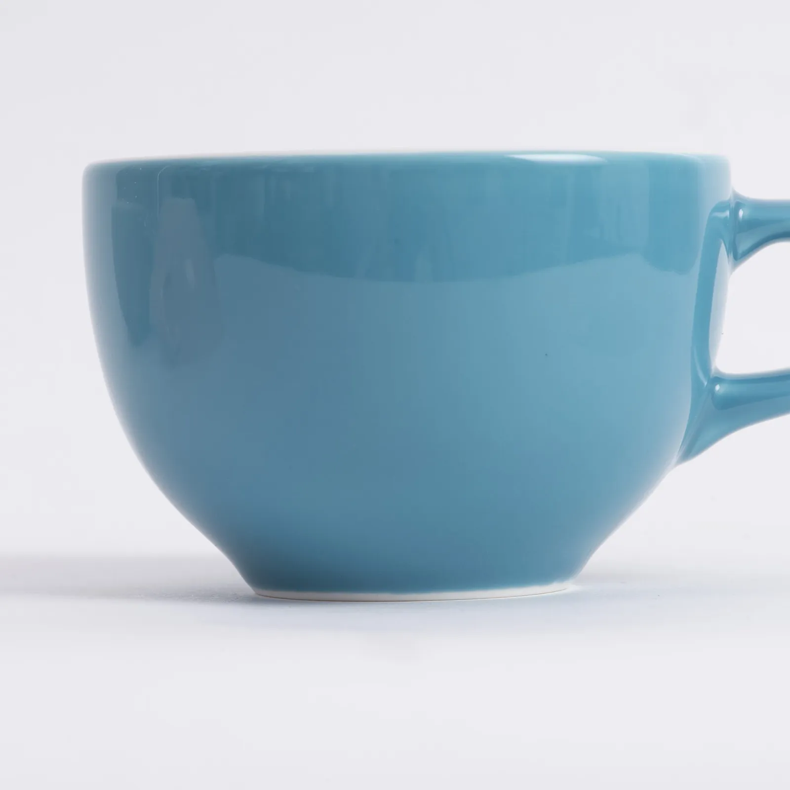 Ly sứ Origami Cappuccino Latte Bowl 180ml màu Turquoise cận cảnh