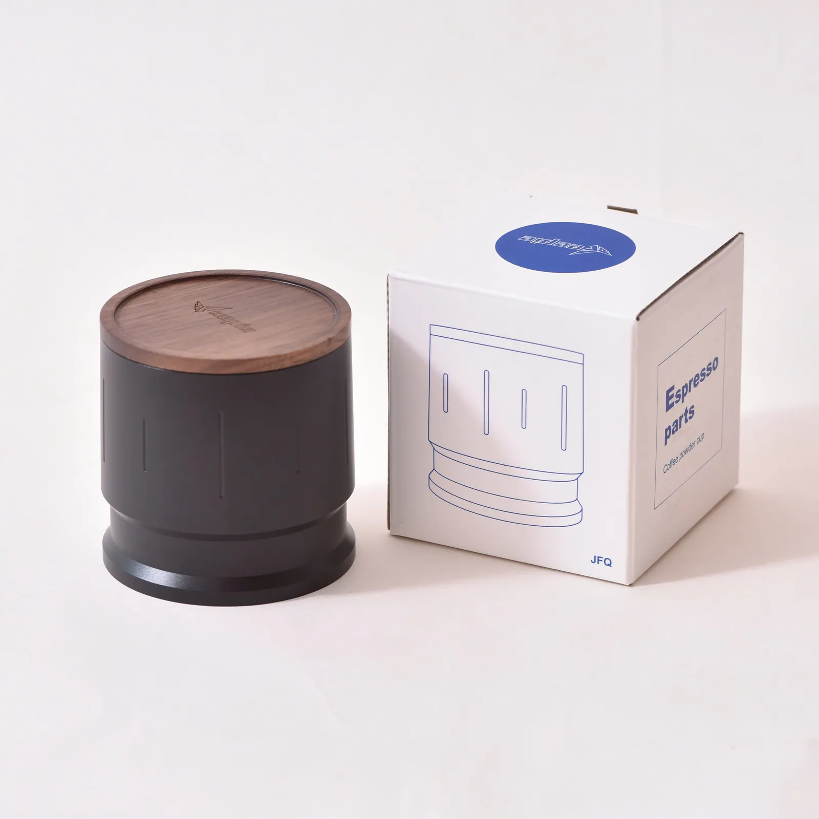 Dosing cup Feepie Wood Charm cùng hộp đựng Espresso Parts chính hãng