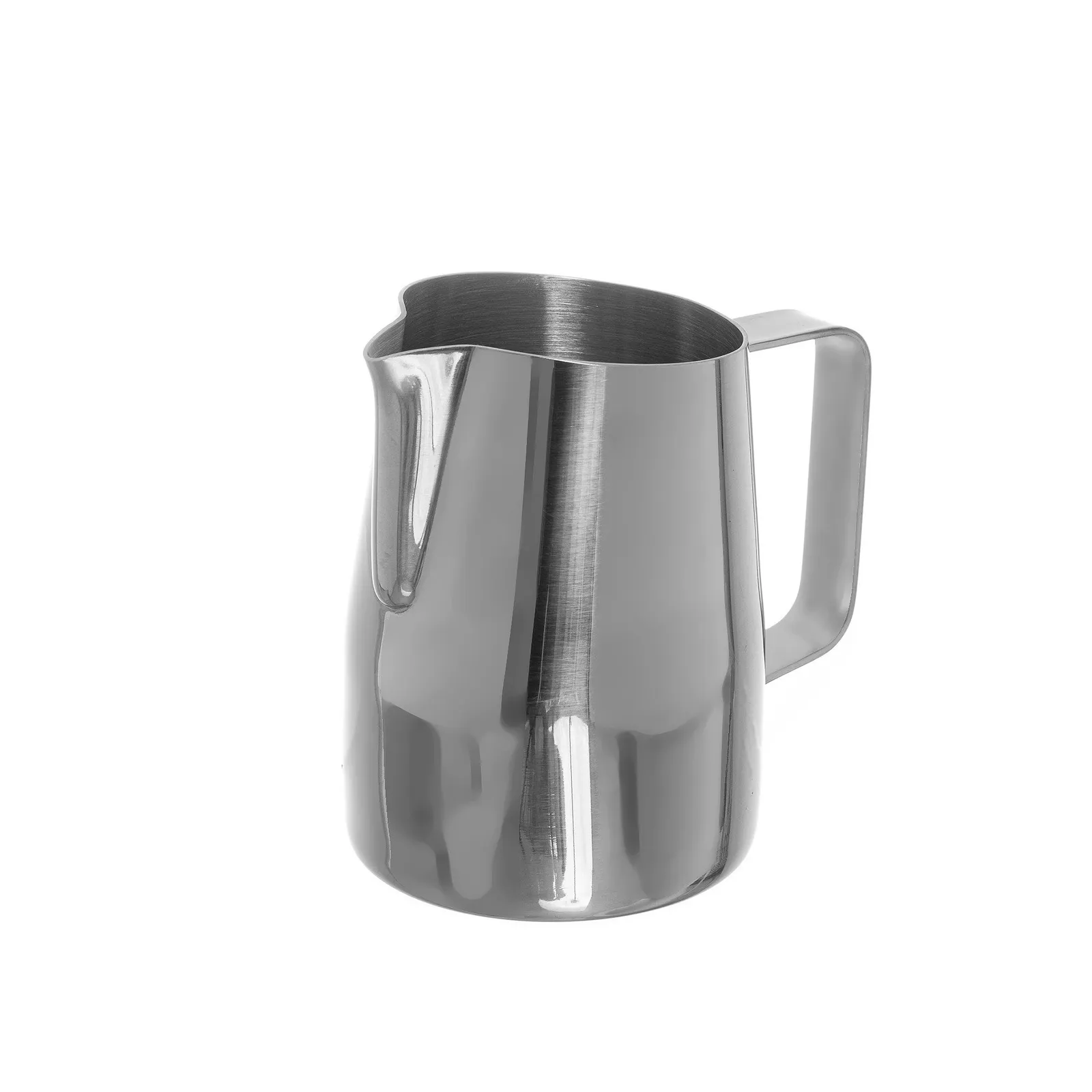 Ca đánh sữa inox 304 bản bạc VCN011 chụp chính diện thấy dáng thân thuôn