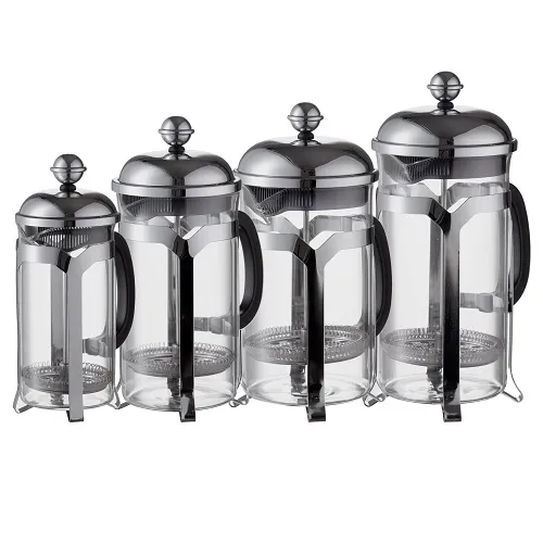 Bình pha French Press jinmeila thuỷ tinh khung inox 304 dung tích 350 600 800 1000ml