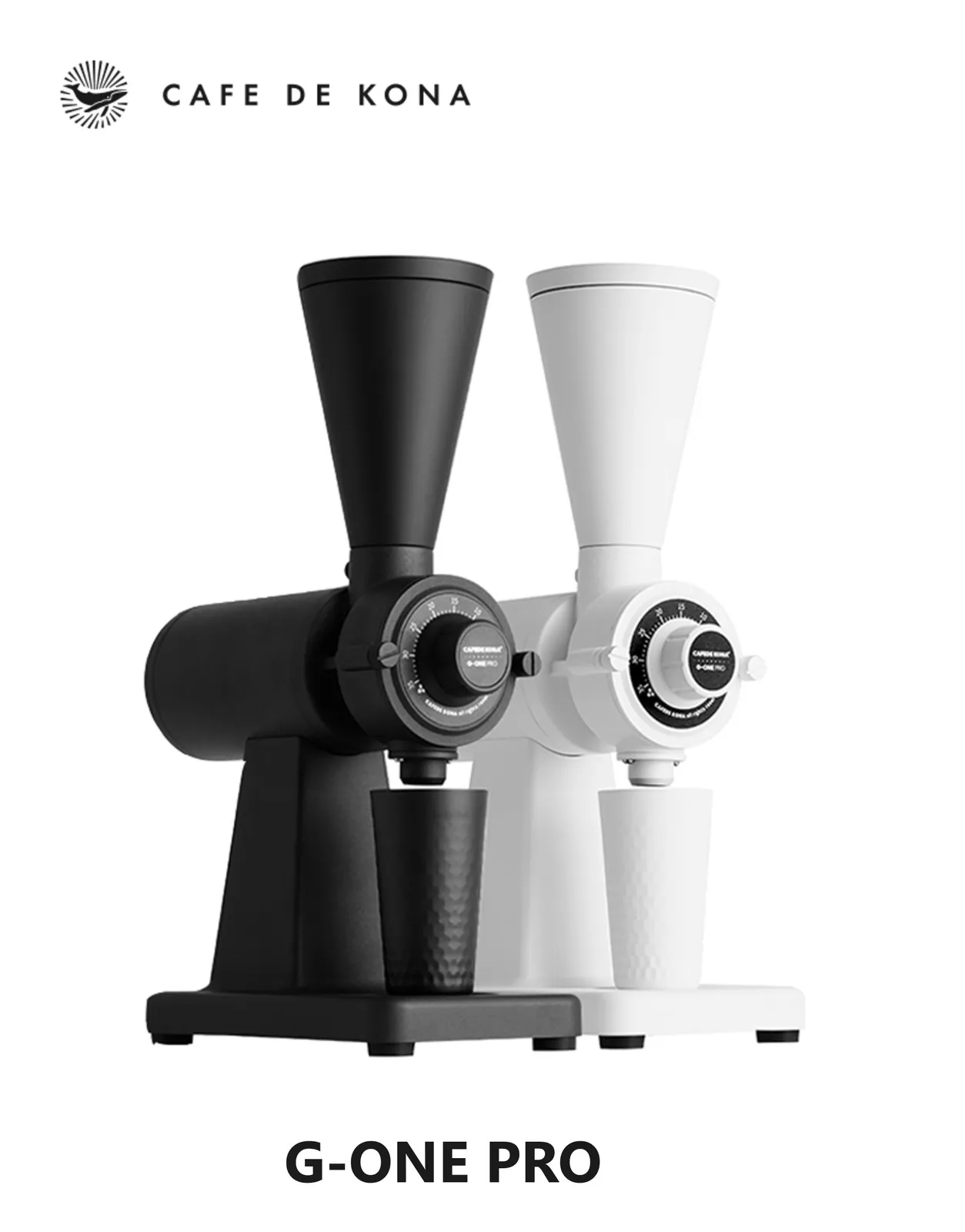 Máy xay cà phê G-ONE Pro CAFE DE KONA hai màu Đen và Trắng