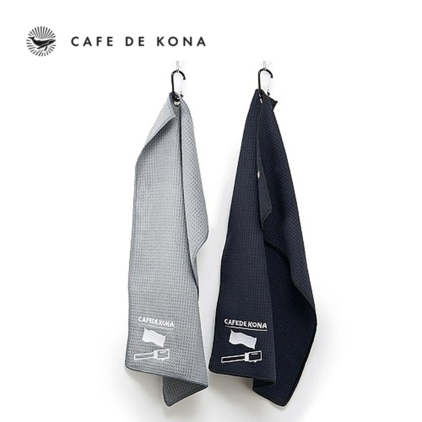 Khăn lau tay cầm máy espresso quầy bar 510x310mm dệt tổ ong CAFE DE KONA
