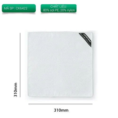 Kích thước khăn lau Barista CAFE DE KONA màu Trắng mã CK6422 310 x 310mm