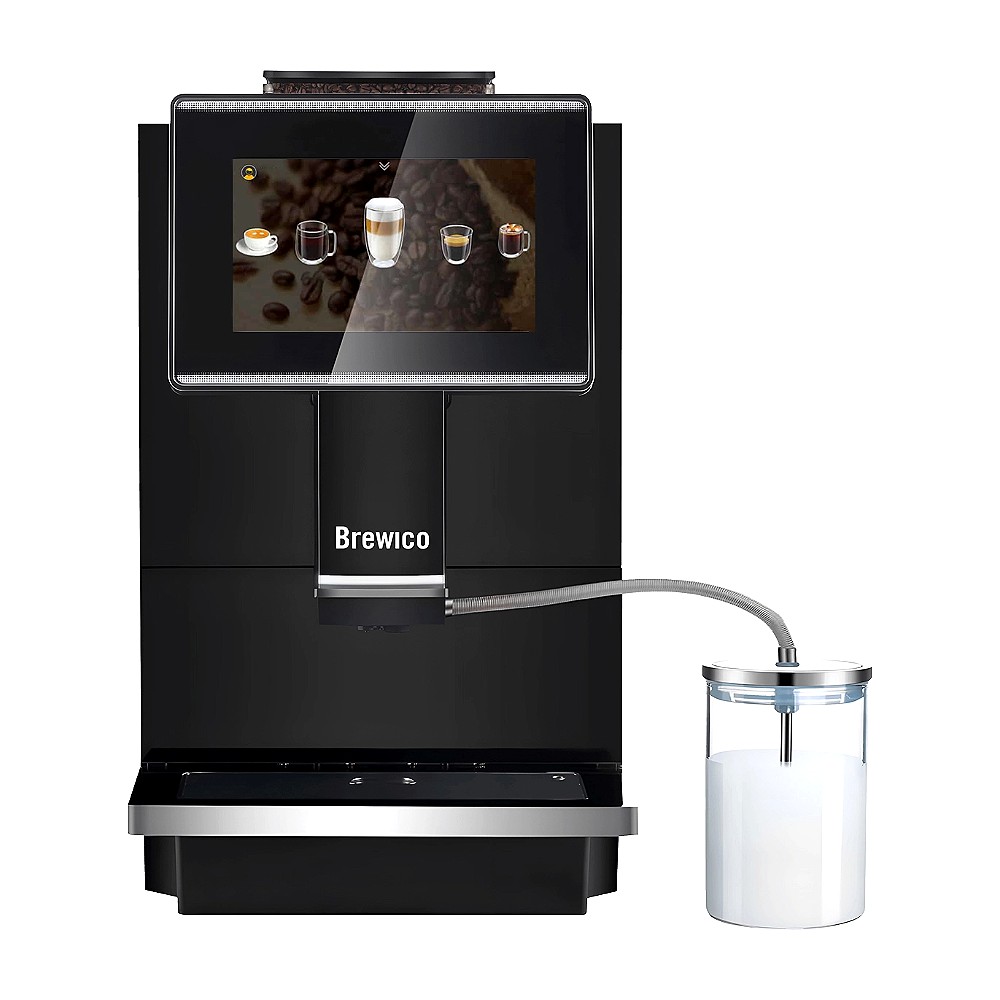 Máy pha cà phê tự động Brewico C11 – lưỡi xay ceramic 9 cấp, bơm 19 bar, 30 tách/giờ