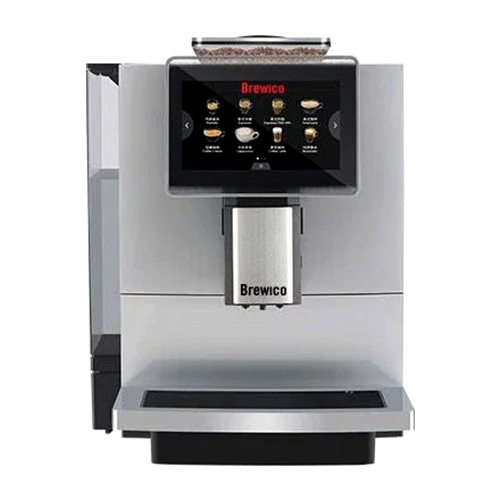 Máy pha cà phê tự động Brewico H10 – mặt trước bản bạc