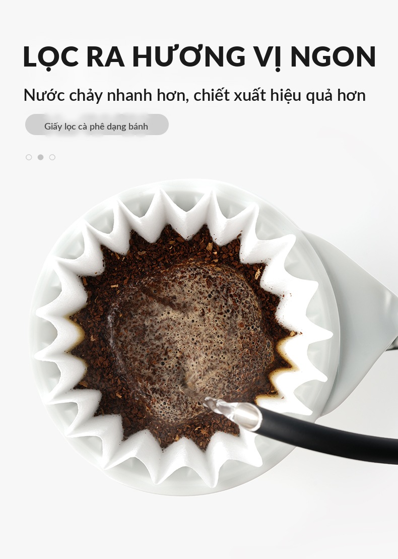 Giấy lọc Wave CAFE DE KONA lọc ra hương vị ngon, nước chảy nhanh chiết xuất hiệu quả