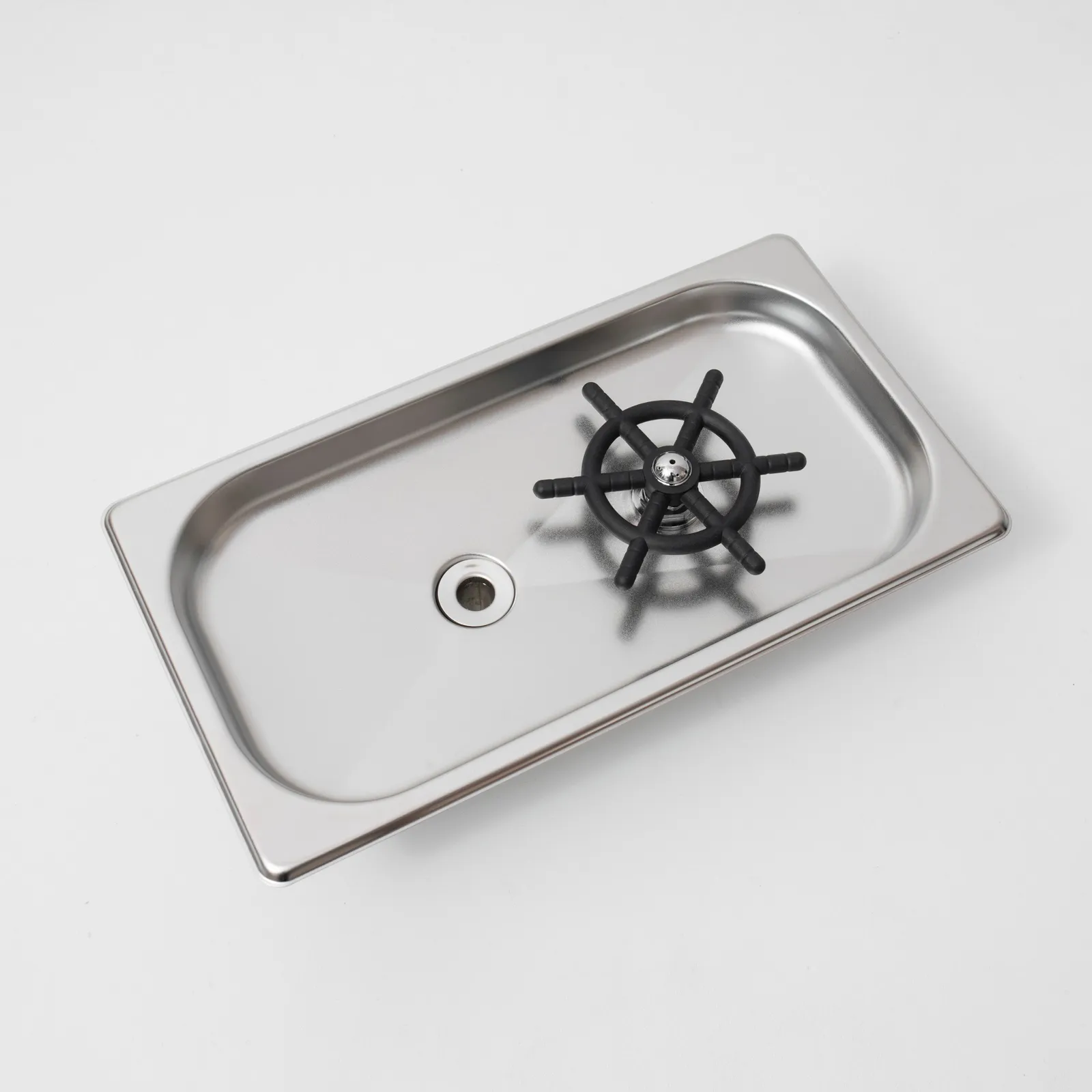 Khay rửa ca ly quầy bar âm sàn inox 304 mã B1309 chụp thực tế ảnh 5