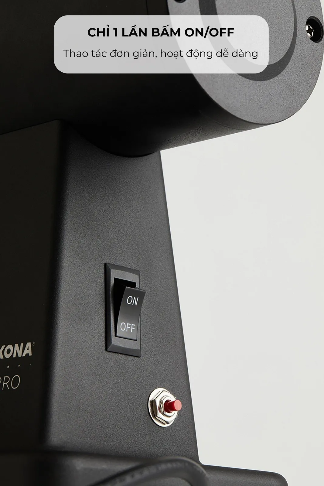 Công tắc bập bênh ON OFF của máy xay G-ONE Pro CAFE DE KONA
