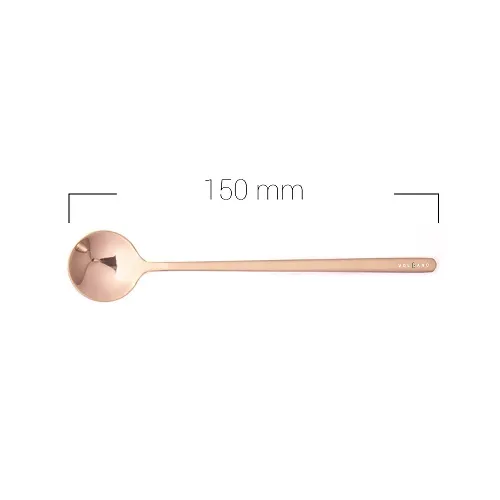 Muỗng cà phê inox 15cm bốn màu bạc đen vàng đồng ảnh 5