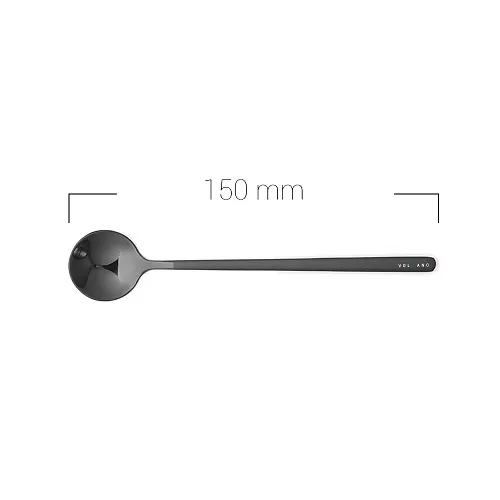 Muỗng cà phê inox 15cm bốn màu bạc đen vàng đồng ảnh 7