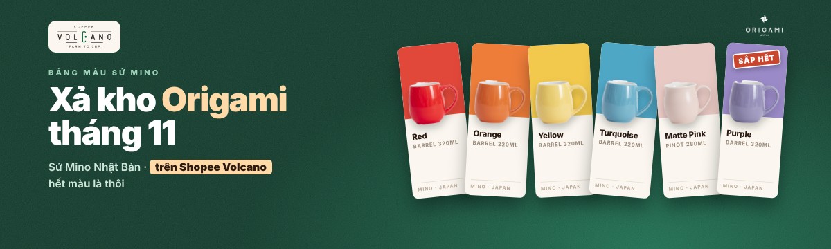Xả kho Origami tháng 11 — sứ Mino Nhật Bản trên Shopee Volcano