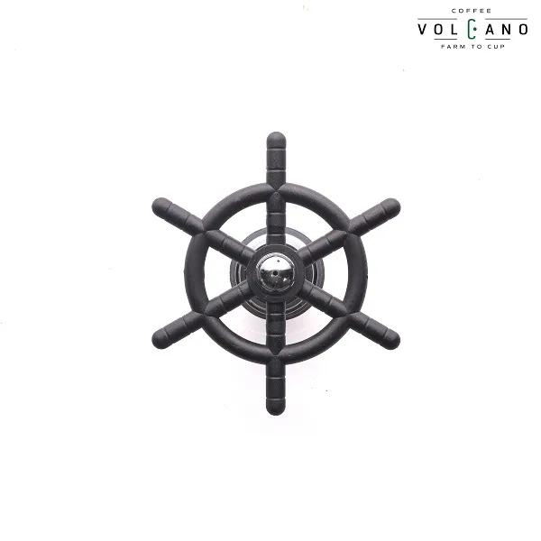 Vòi phun bánh lái quầy bar mã B1206 đường kính 114mm nhìn nghiêng thấy trục ren