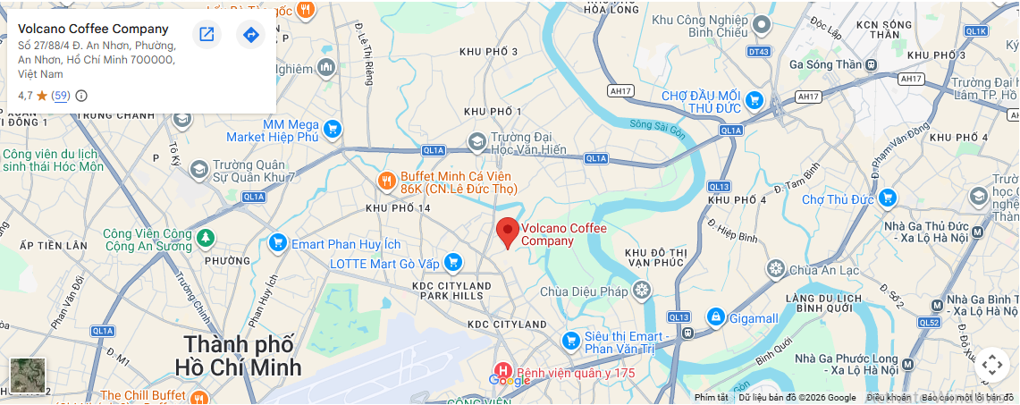 logo Volcano coffee - Dụng cụ pha chế cà phê