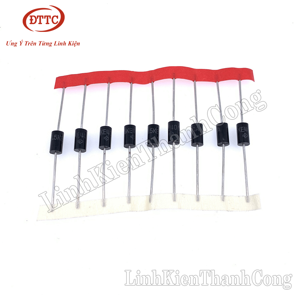 Lot De 50 Diodes TV Unidirectionnelles 1N6284A 1.5KE36A – 36V 1500W DO-201 – Pour Réparations électroniques