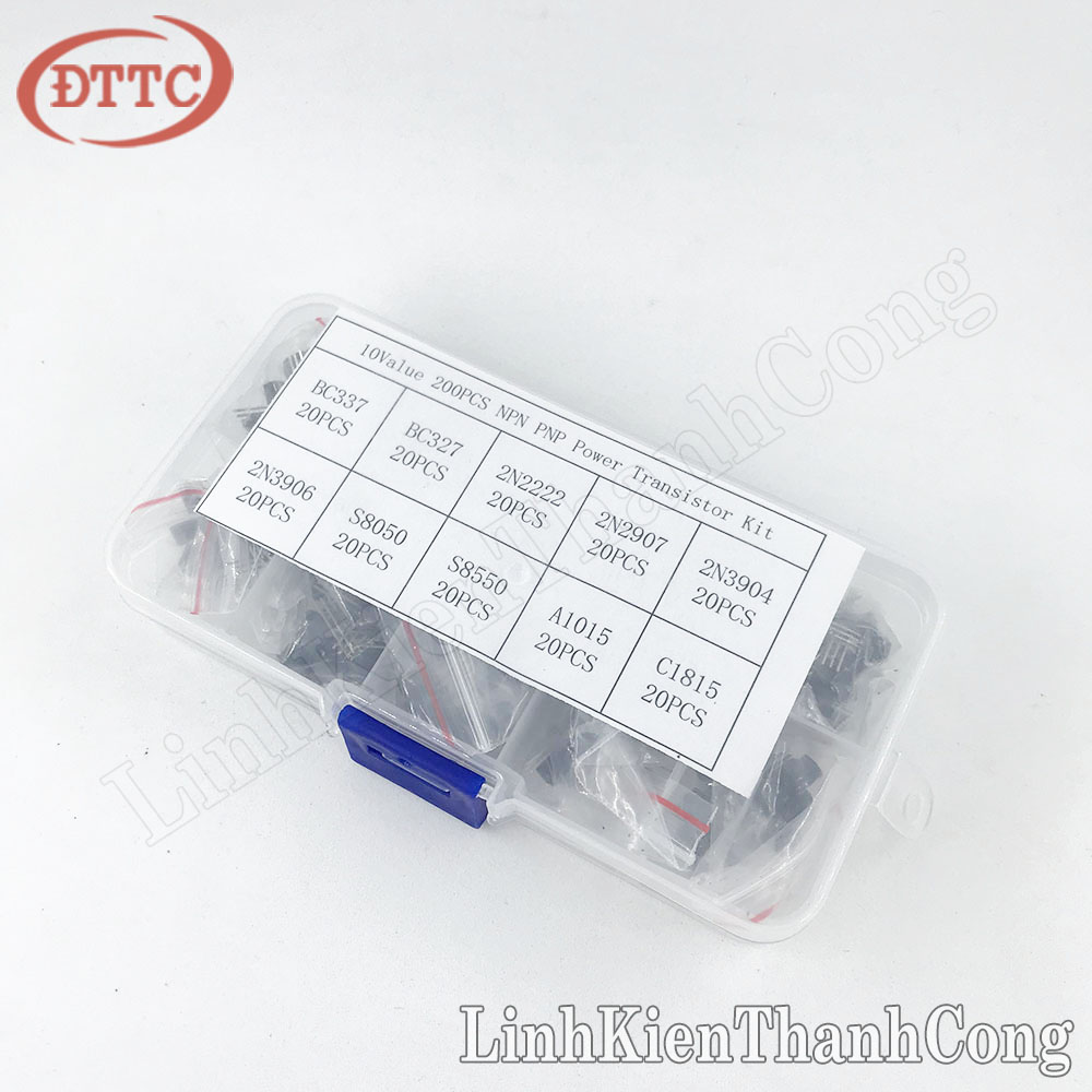 Combo 10 Loại Transistor TO92 (200 Cái)