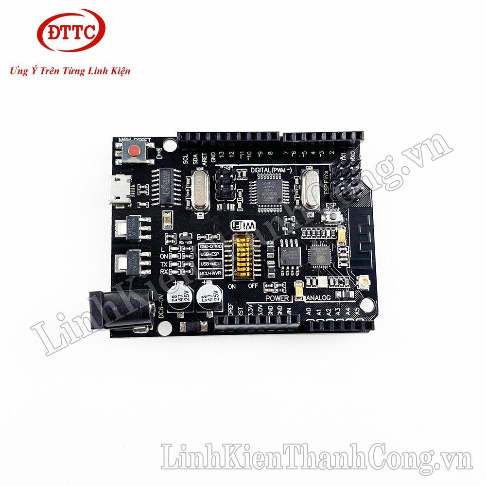 Mạch Arduino Uno + Wifi R3 Atmega328P + ESP8266