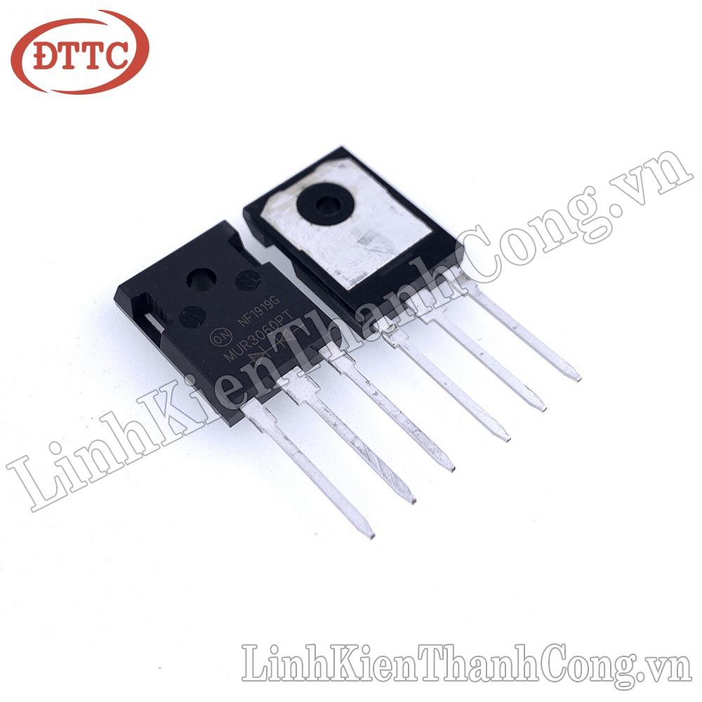 Lot De 2 Diodes Redresseuses MUR3060PT 600V 2x15A - TO247AD, 50ns, Par SIRECTIFIER