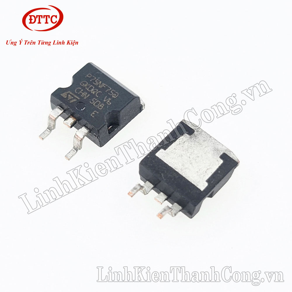 P75NF75 75NF75 MOSFET N-CH 75A 75V TO263 (Tháo Máy)