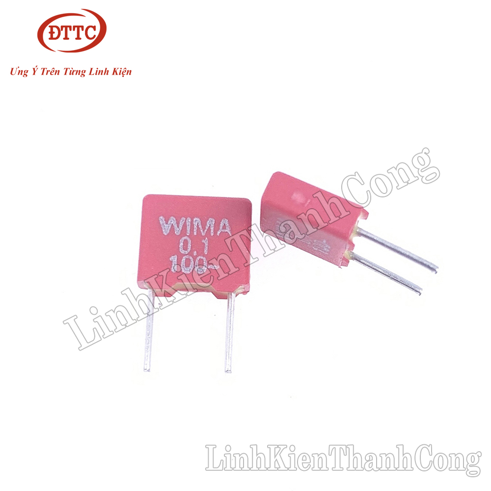 thumbnail image 2 of 10x WIMA MKS2 Film Capacitors - 0.018uF (18nF) 100V 5% 5mm Pitch - Made In Germany 2 of 6
