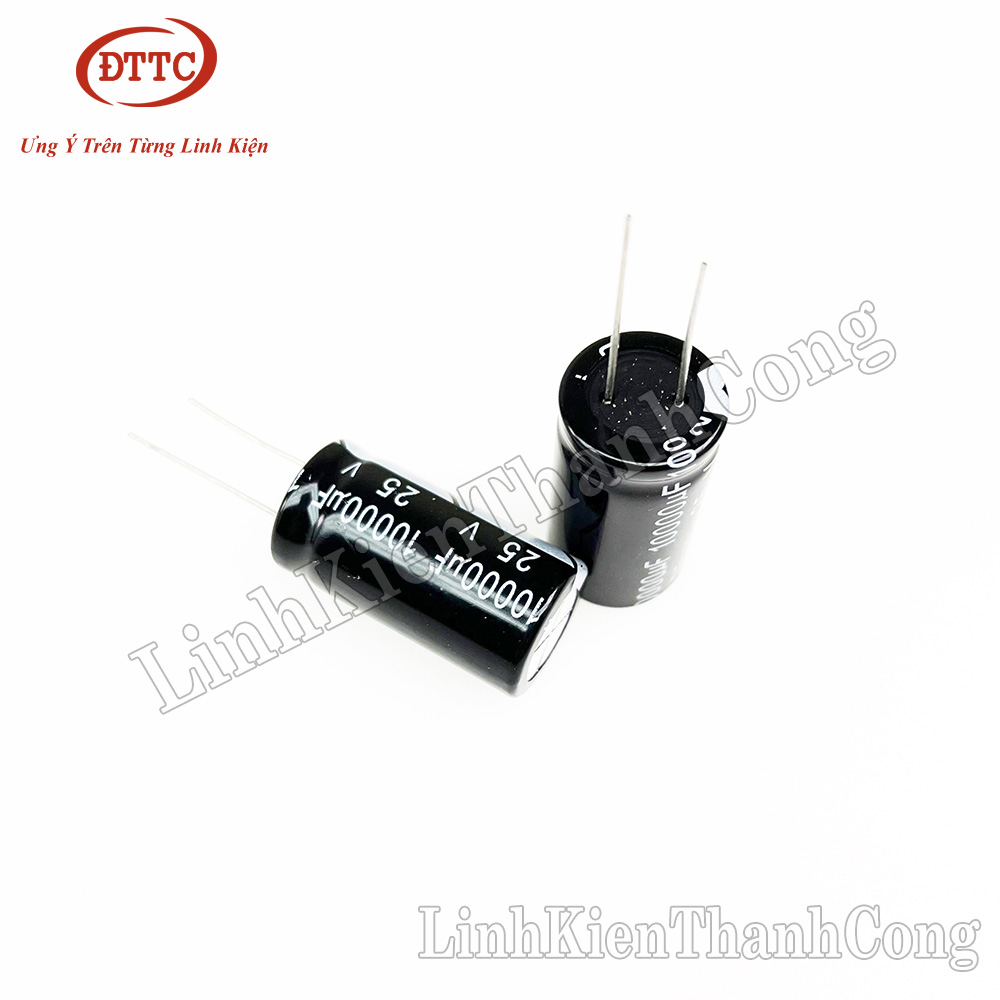 5 Condensatori Elettrolitici Radiali 10000uF 25V – 10000MFD 18x35mm