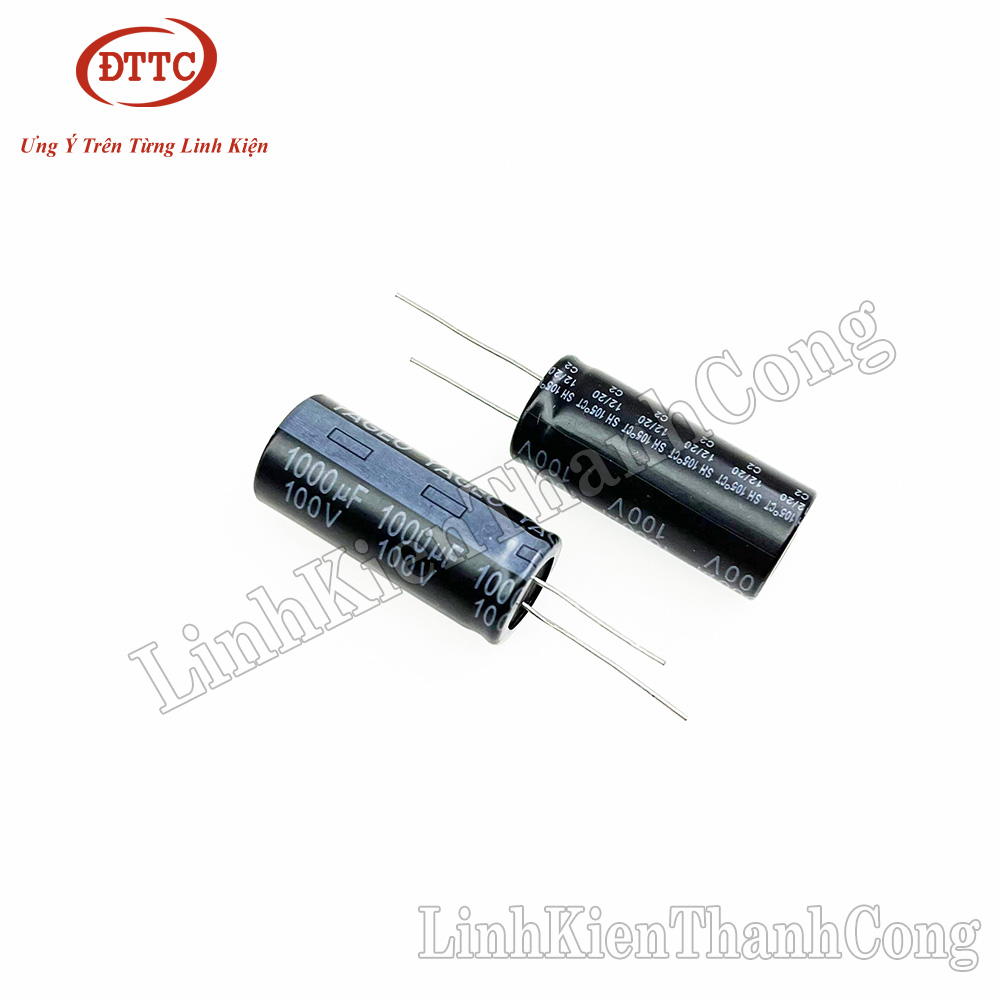 1000uF 100V 105°C 25x30mm VXG RUBYCON Snap-in kondenzátor ___ [1ks], • Ceny, Recenzie