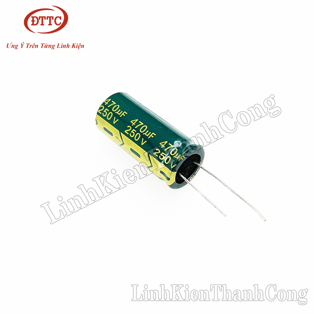 Condensatore Elettrolitico 470uF 250V 18x40mm - Radiale Per Elettronica