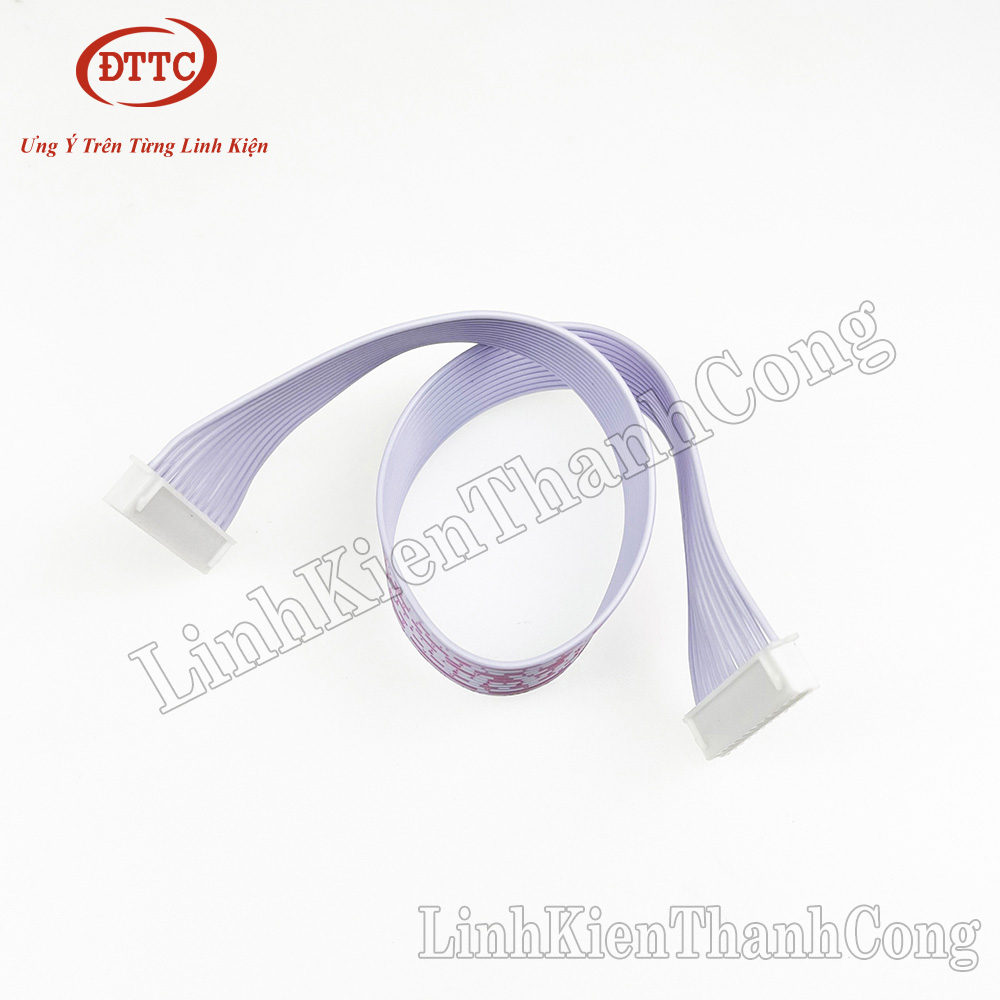 Bus 12p Cáp 12 Sợi (Dây Bus) Trắng XH2.54 12P 2 Đầu 30cm