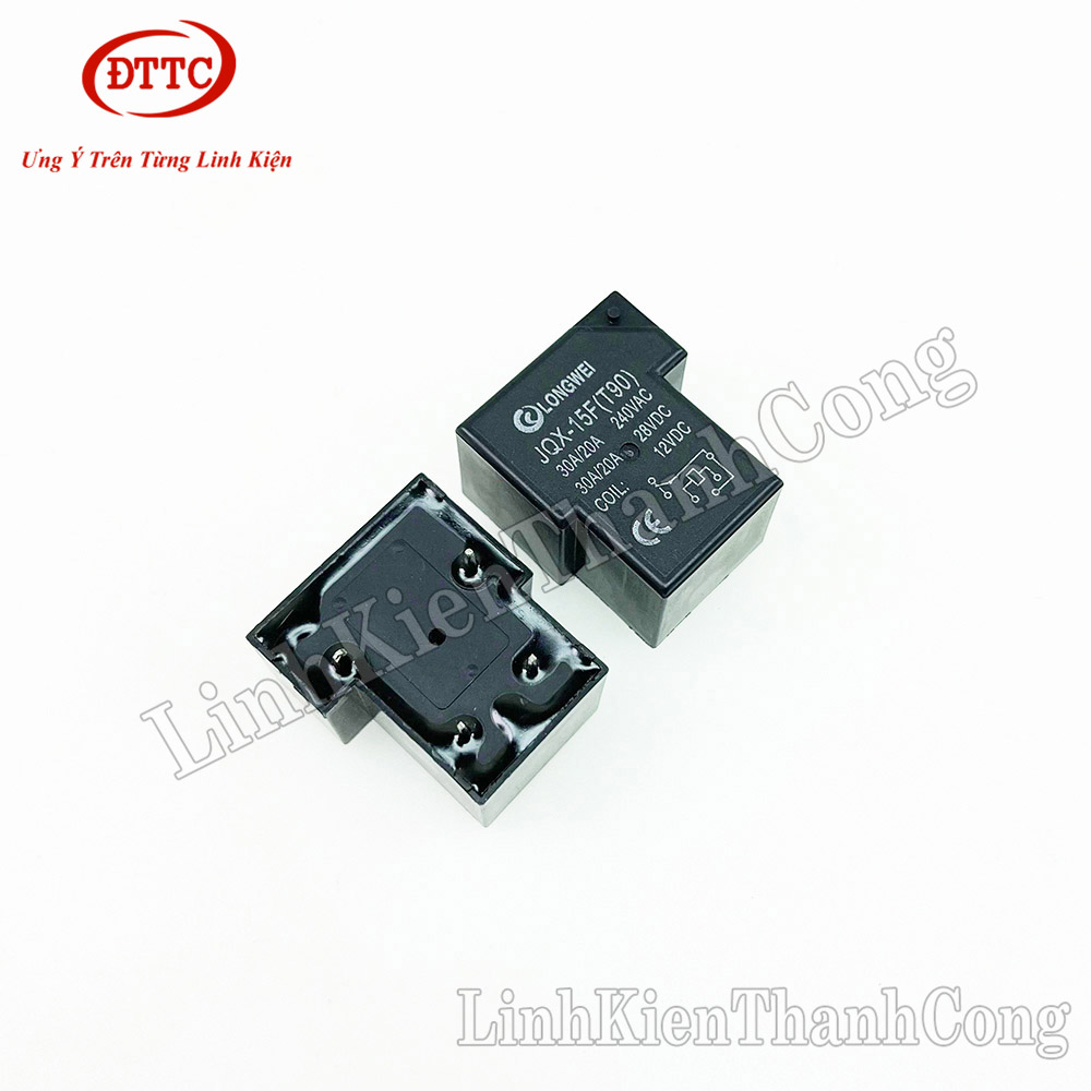 JQX-15F 12VDC-1ZS / 24VDC-1ZS – 6-poliges Relais, 30A (T90C6-30A)