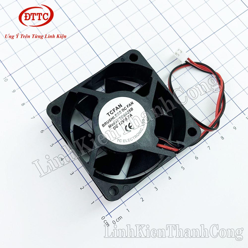 Ventilateur De Serveur 6cm 6025 - 12V 0.50A, 3 Fils, Modèle D60BV-12, Pour Refroidissement PC Ou équipement