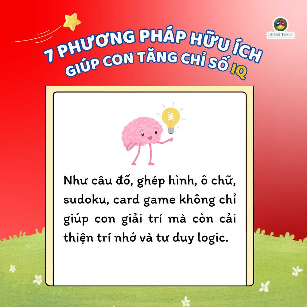 7️⃣ PHƯƠNG PHÁP HỮU ÍCH GIÚP CON TĂNG CHỈ SỐ IQ 🚀